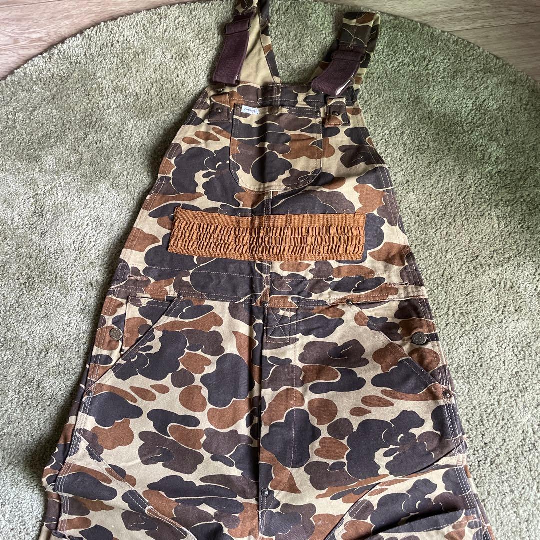 carharttカーハート 100周年 80s オーバーオール カモ ダブルニーの