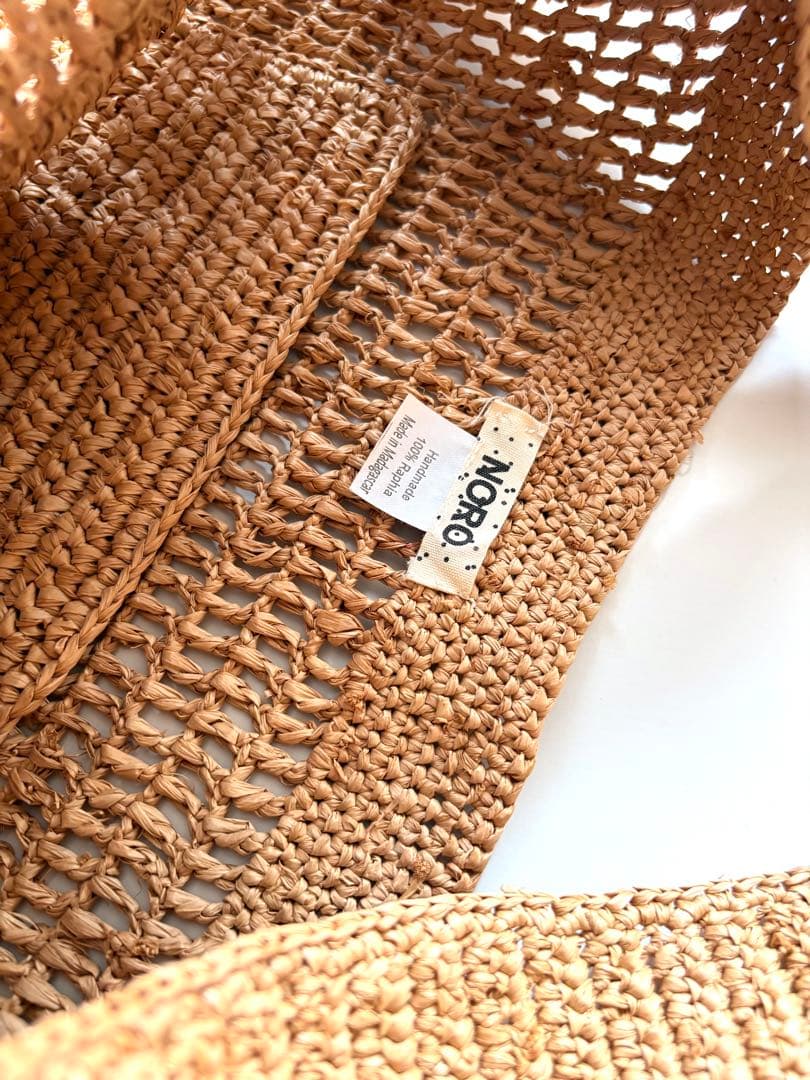 NOROノロ 【美品】SACHET BRISTOL ラフィアバッグ - メルカリ