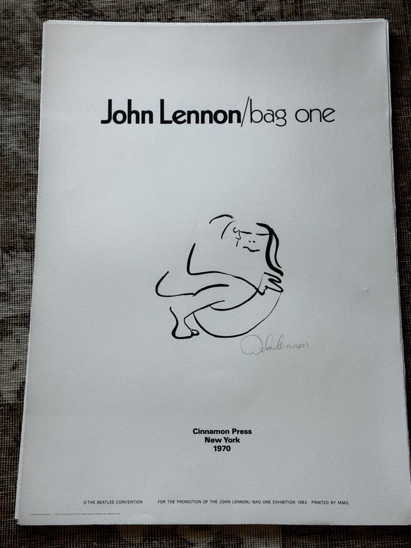 ジョン・レノン 「BAG ONE」 1983 EXHIBITION TOKYO - メルカリ