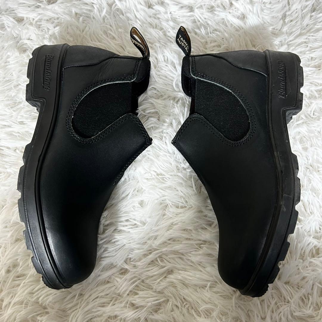 美品✨ブランドストーン サイドゴアブーツ ローカット ブラック 23.5cm