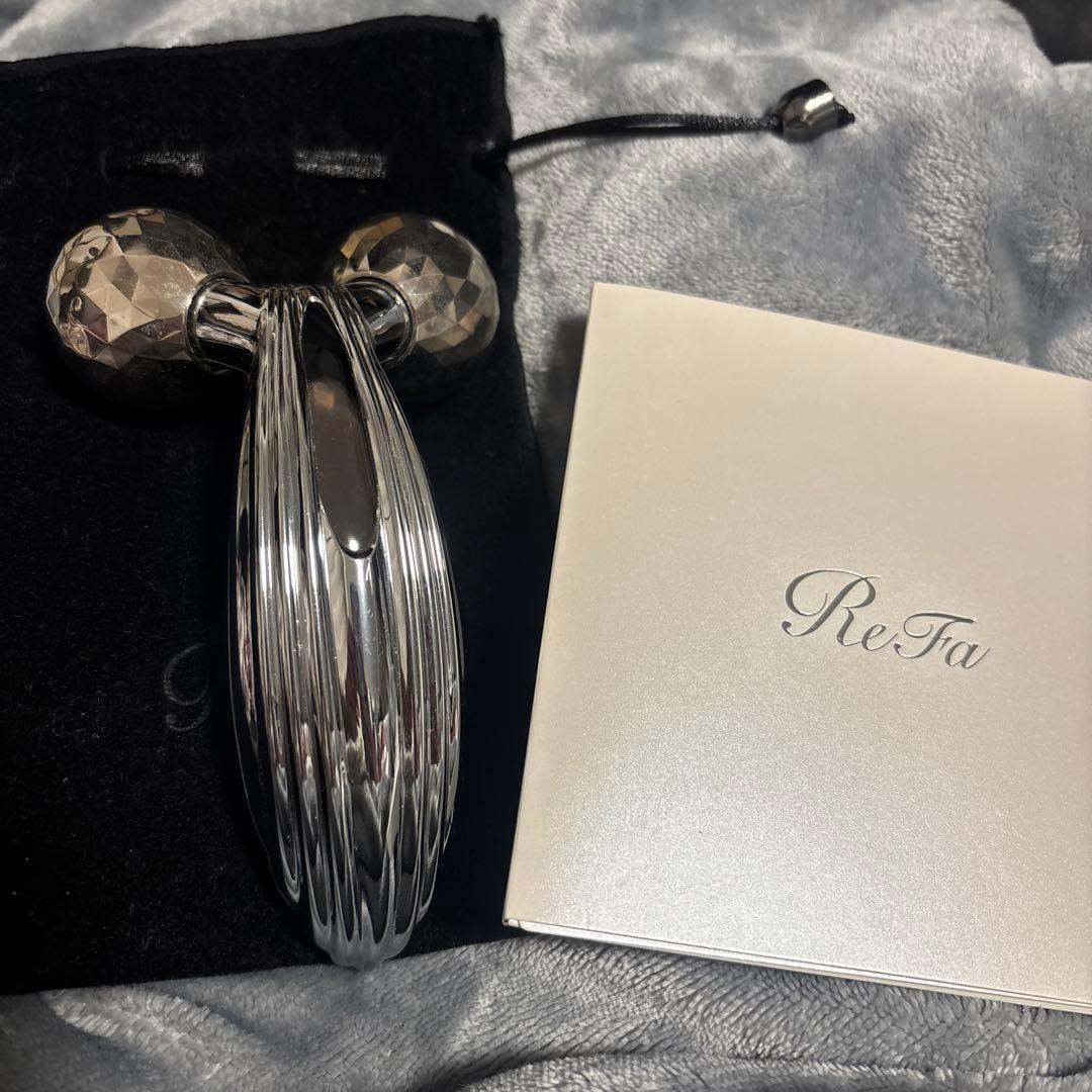 ReFa 美顔ローラー シルバー ポーチ付き - メルカリ