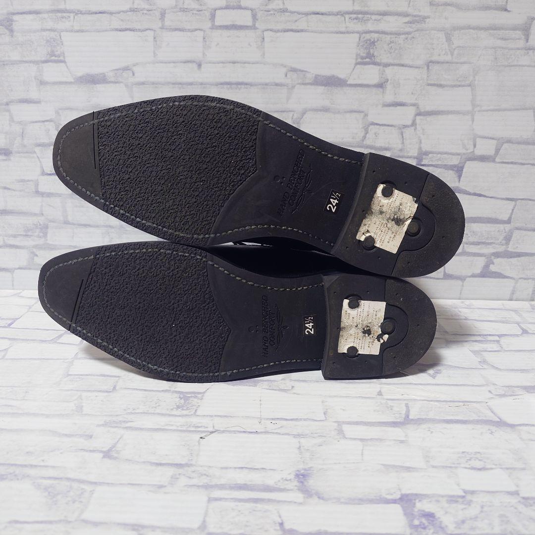 【極美品】REGAL ストレートチップ レースアップ シューズ 黒 24.5cm