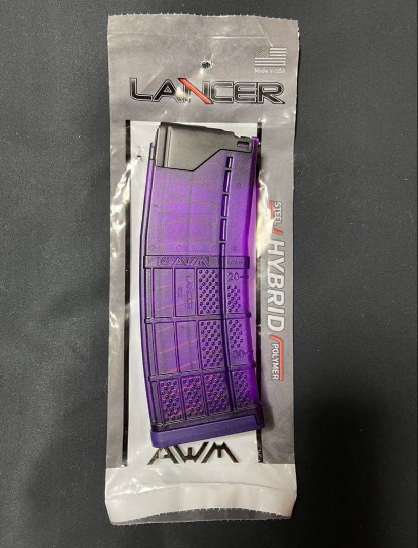 実物 LANCER ランサー マガジン 紫 L5AWM 30 purple 実物 LANCER ランサー マガジン 紫 L5AWM 30 purple 新品 実物
