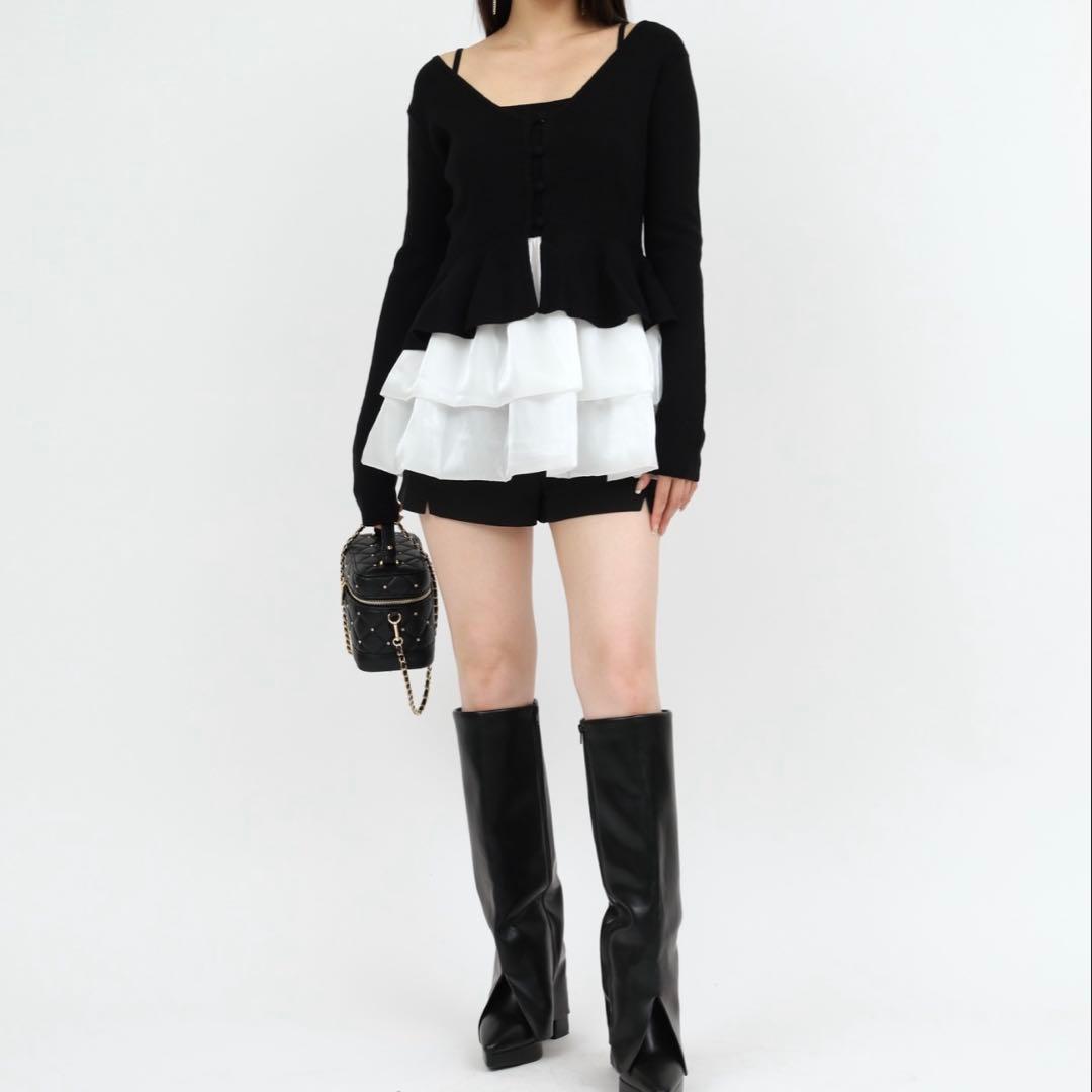 ドッキングペプラムニットアンサンブル ROYAL PARTY - メルカリ