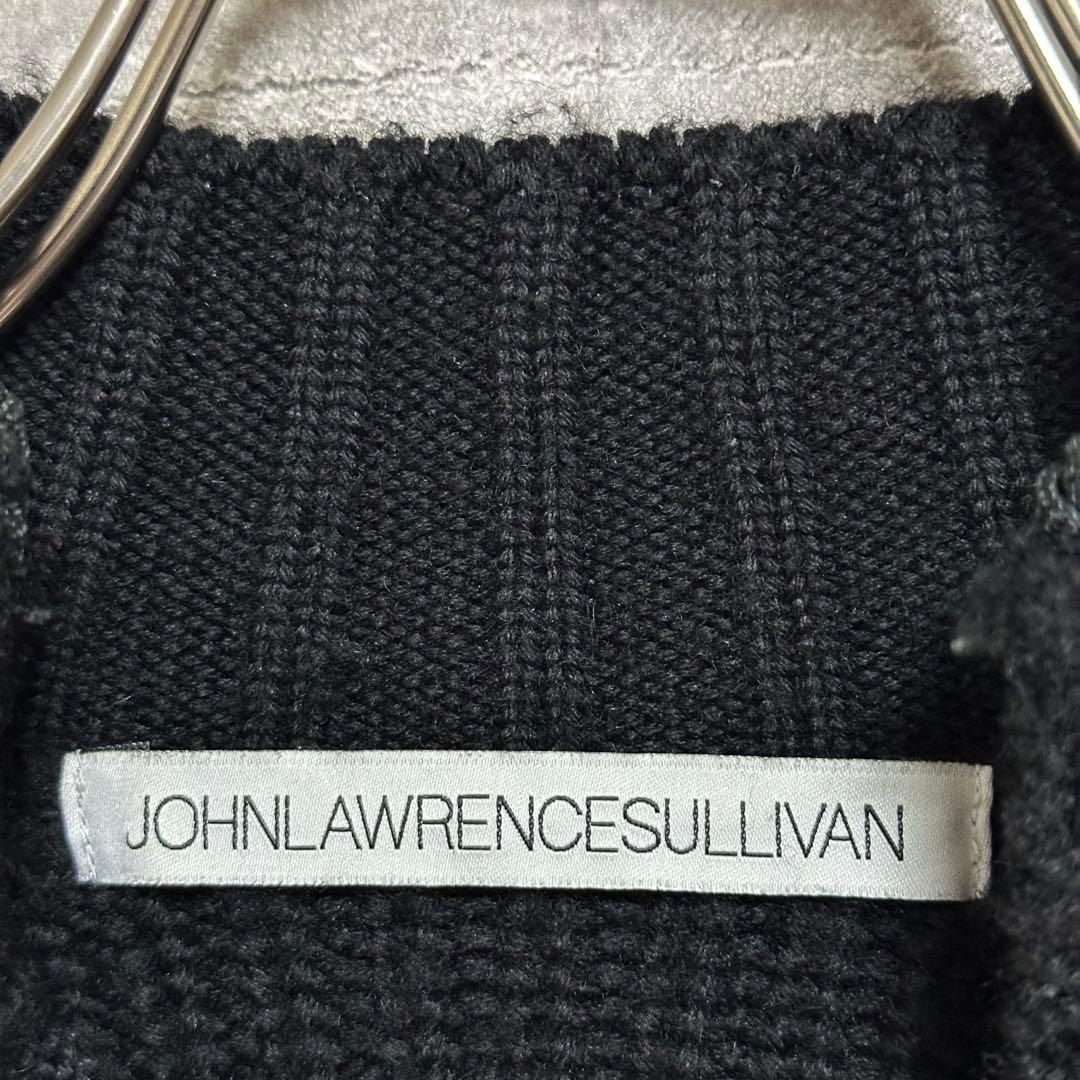 美品】21ss ジョンローレンスサリバン ダブルジップニット 黒 ウール
