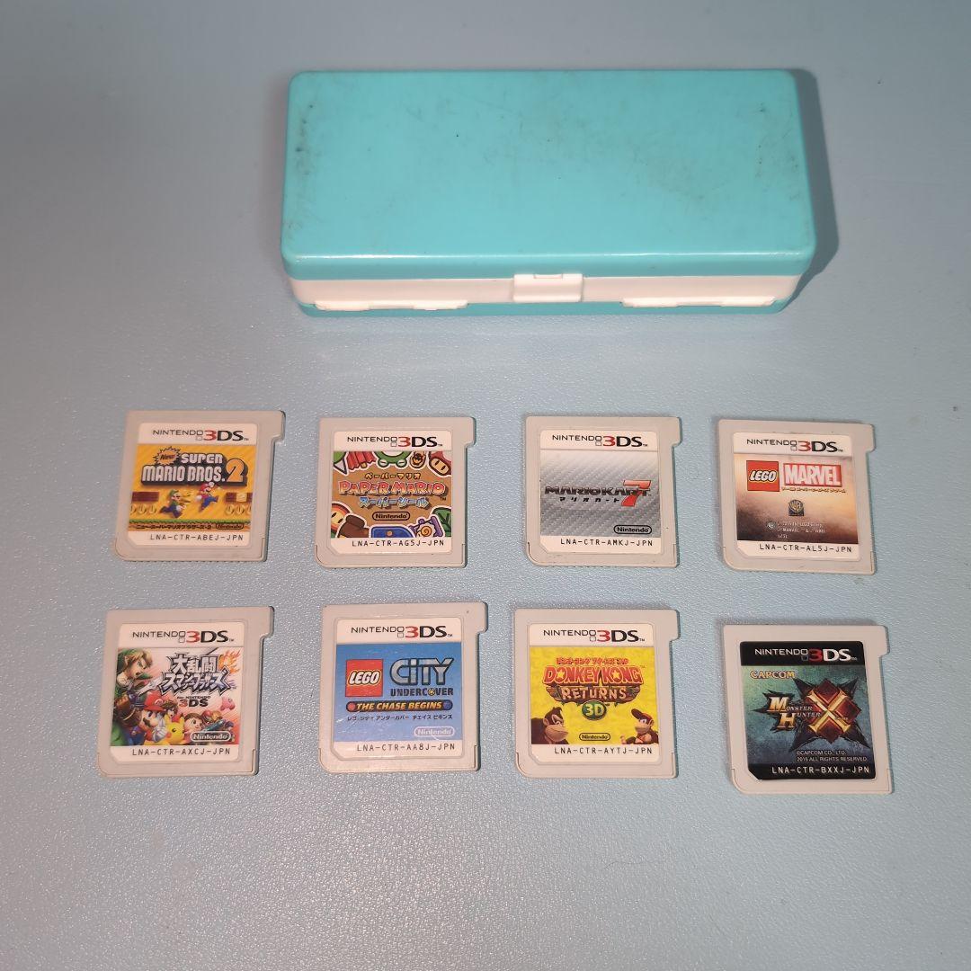 ニンテンドー3DSゲームソフトセット 水色ケース - メルカリ