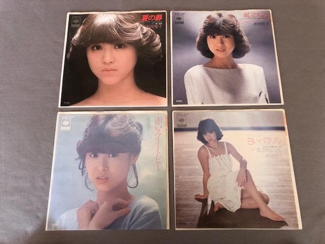 松田聖子 シングルレコード ４枚セット 赤いスイートピー ほか d825y86 松田聖子 シングルレコード 4枚セット 赤いスイートピー ほか d825y86