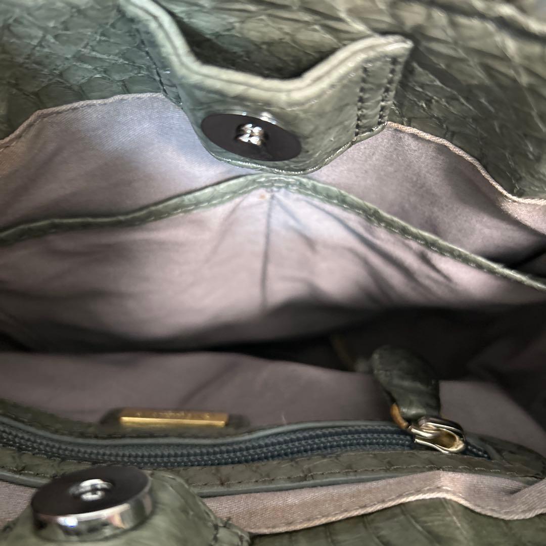 か*ん様 希少品 銀座ヨシノヤ 革編み込みメッシュトートカゴバッグ