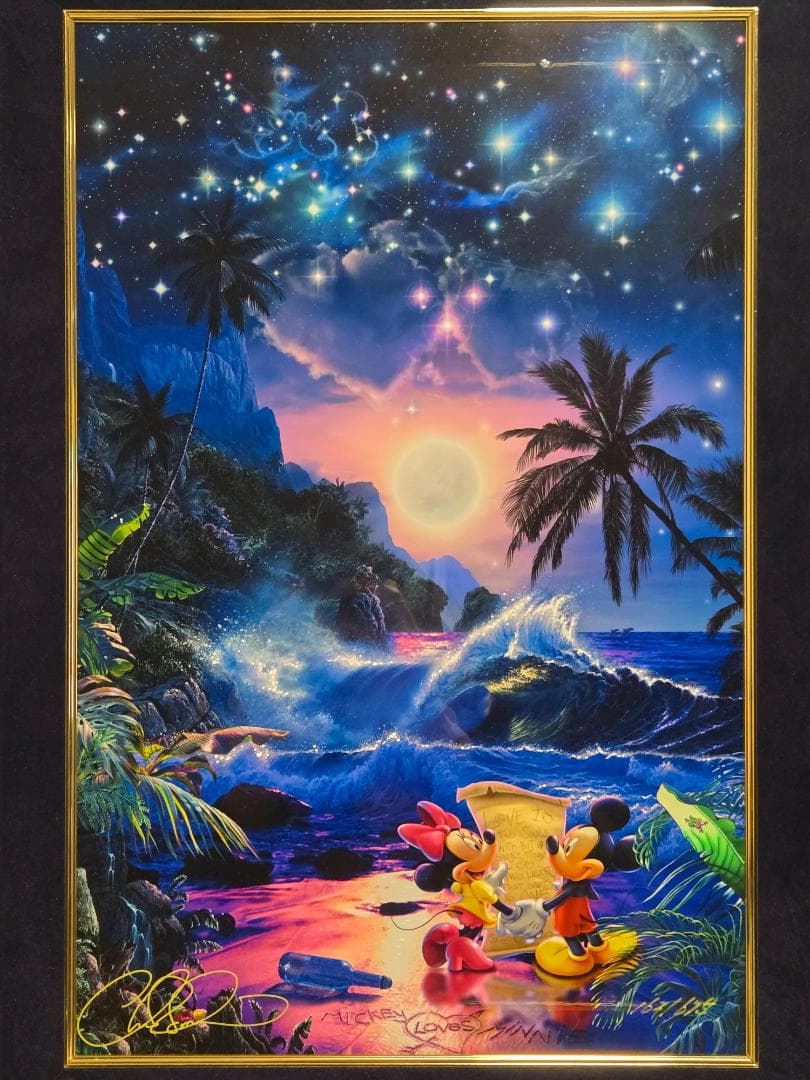 ラッセン ダイヤ2個 ツーハーツアズワン(S) 直筆サイン ミッキー