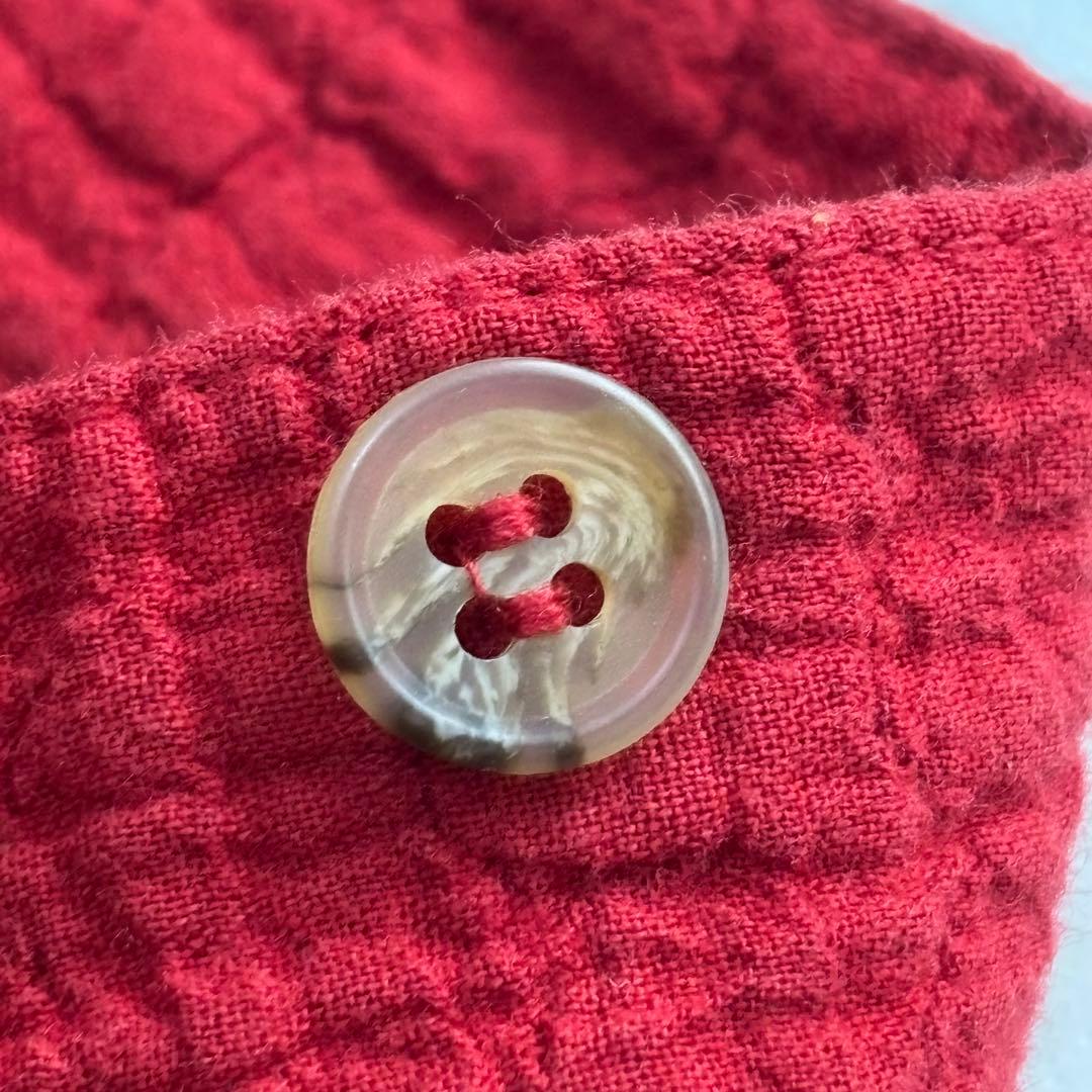 ヤッコマリカルド 赤 タック シャツジャケットFREE - メルカリ