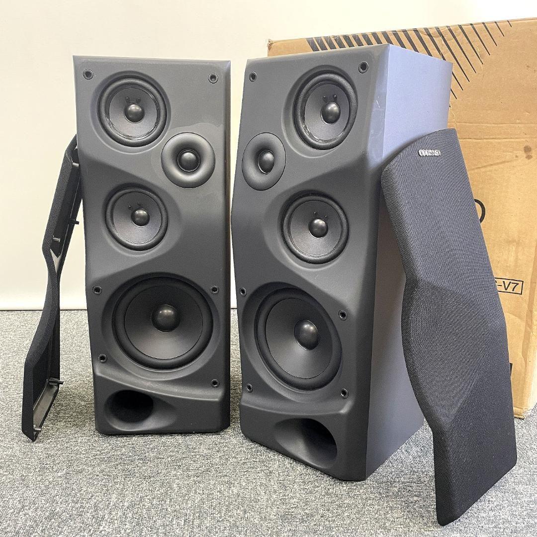 F*H様 KENWOOD フロア型スピーカー ブラックペアS-V7 元箱有り - メルカリ
