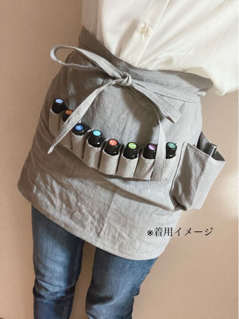 アロマタッチエプロン オーダーページ リネン100 % ベルギーリネン