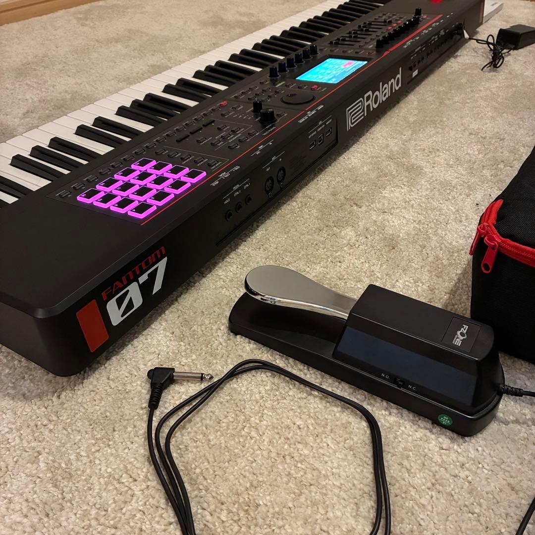 【最安値美品】76鍵 Fantom-07 純正ケース 説明書 おまけ付
