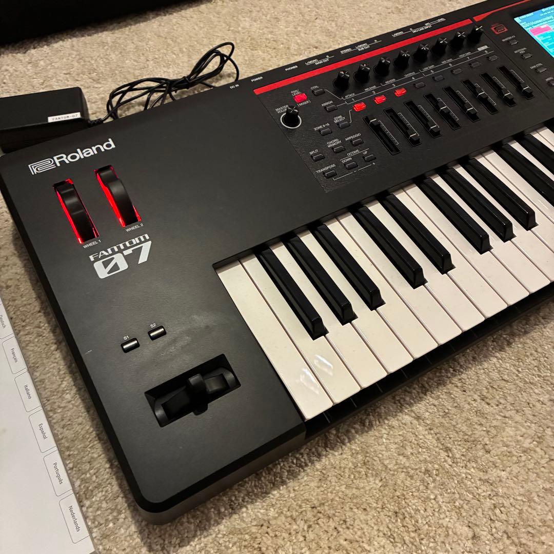 【最安値美品】76鍵 Fantom-07 純正ケース 説明書 おまけ付