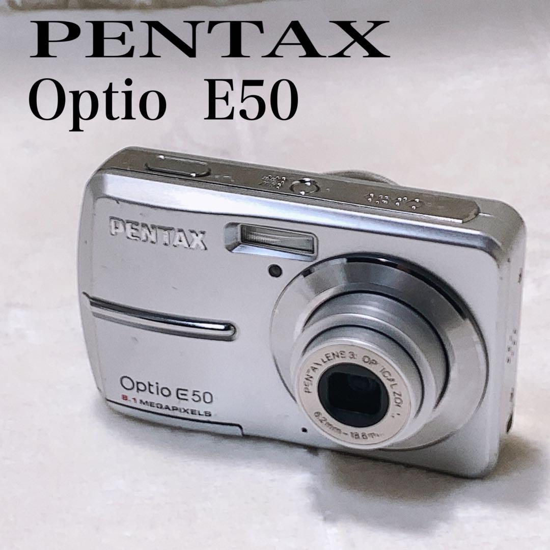 PENTAX ペンタックス Optio E50 シルバー Amazon | PENTAX デジタルカメラ OPTIO E50 シルバー 810万画素 光学3