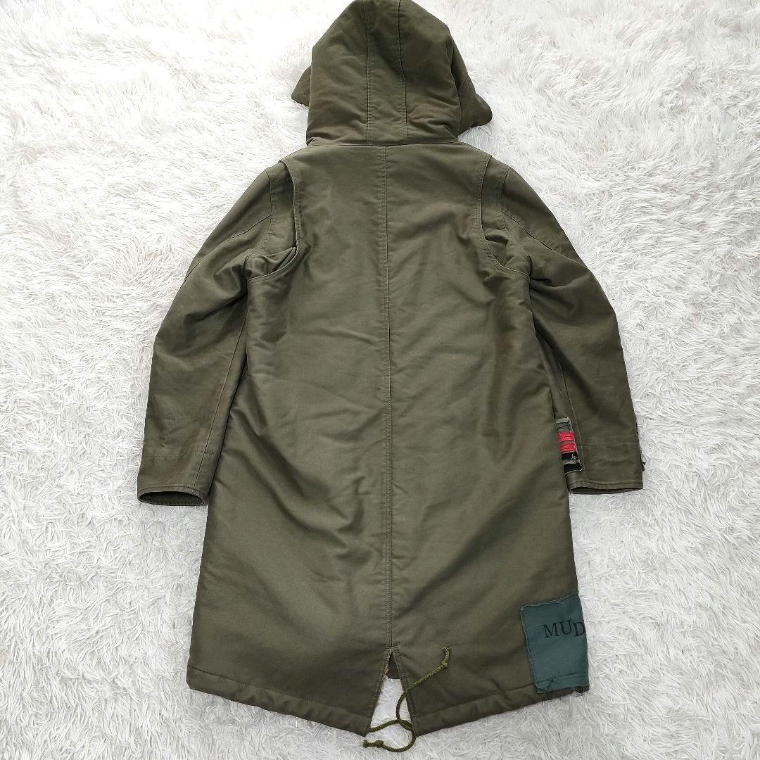 and A DO-LE PROJECT パッチグラフモッズコート ボア カーキ - メルカリ