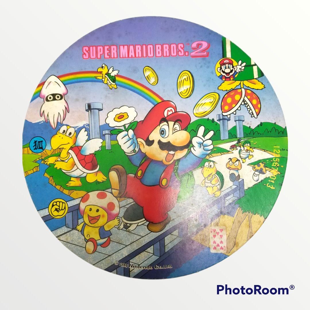 昭和 レトロ 希少 超特大 大人気 キャラクター スーパーマリオ 丸面子