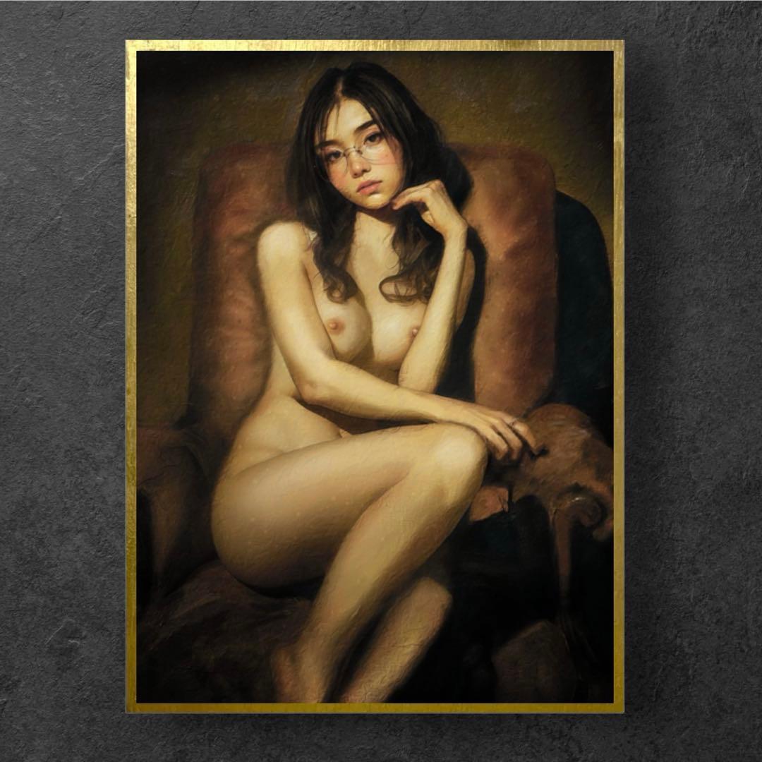 【最高傑作・裸婦画・美しい女性の絵画・絵画】華やかな女性をモデルにしたアート作品