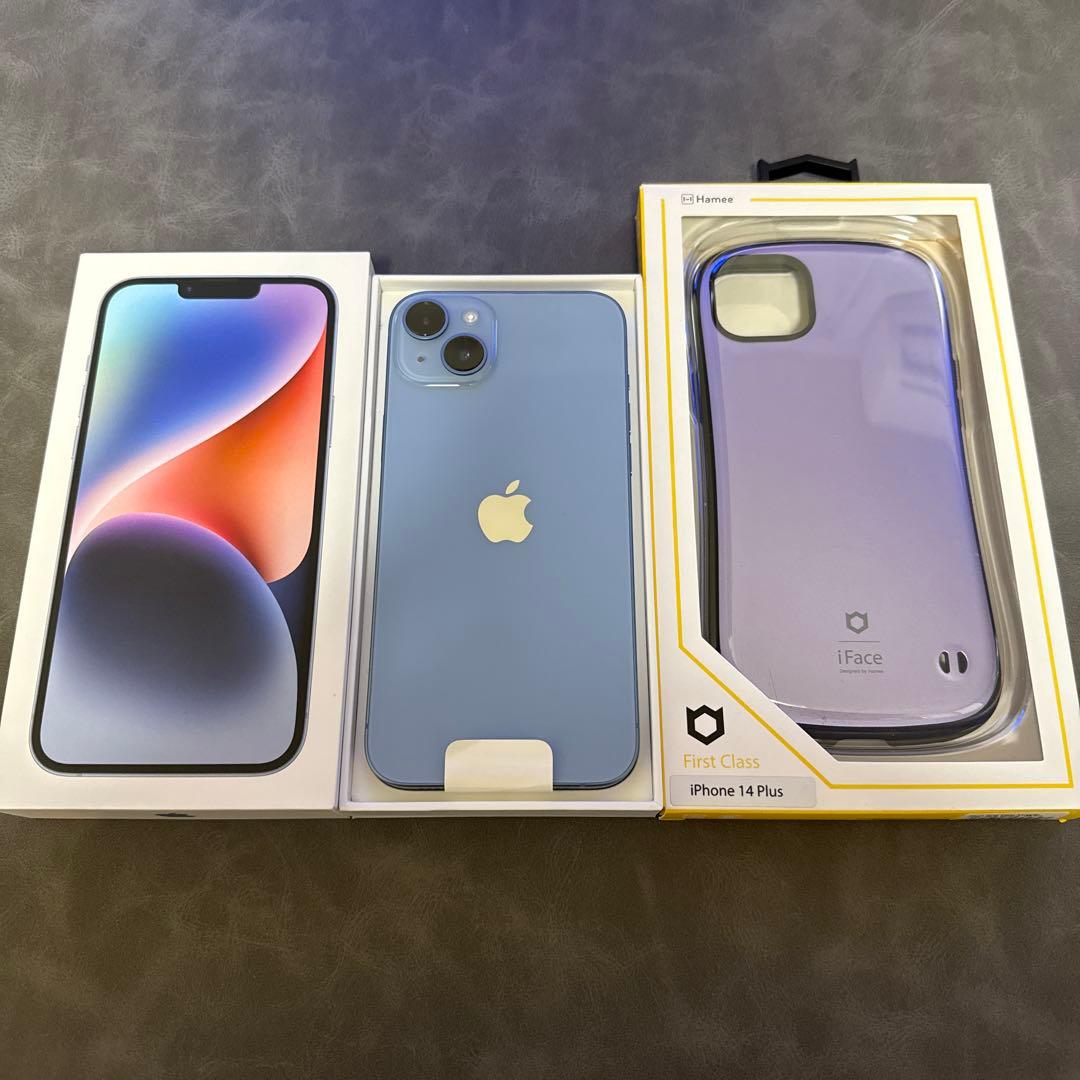 バッテリー100% Apple iPhone 14 Plus ブルー 256GB - メルカリ