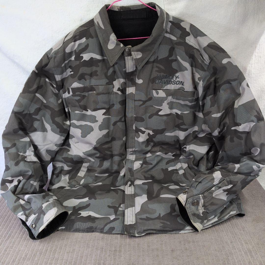 HARLEY-DAVIDSONリバーシブル 迷彩ジャケット XL - メルカリ
