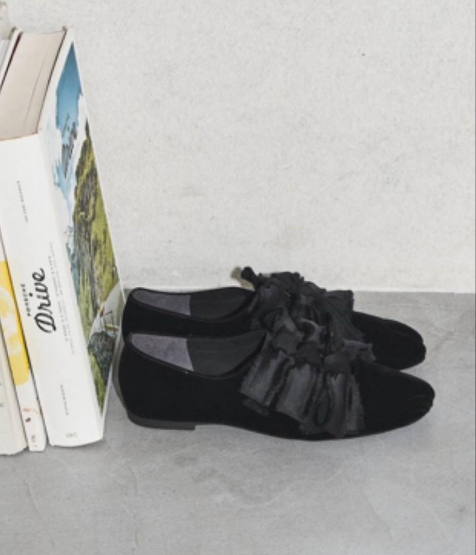 【GRISE】サテンリボン 24.5cm Black