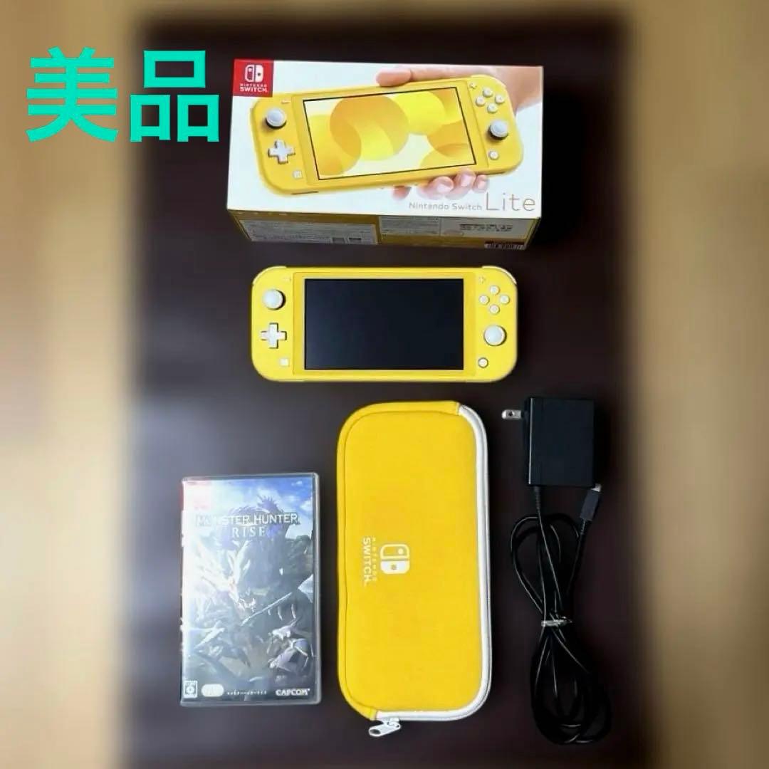 Nintendo Switch Lite イエロー　モンハンライズ　箱ケース付き Amazon.co.jp: Nintendo Switch Lite イエロー : ゲーム