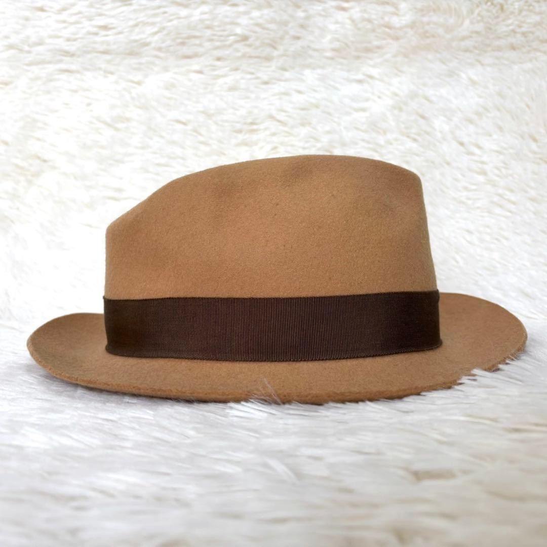 極美品】CA4LA 中折れ ウール フェルト ハット キャメル - メルカリ