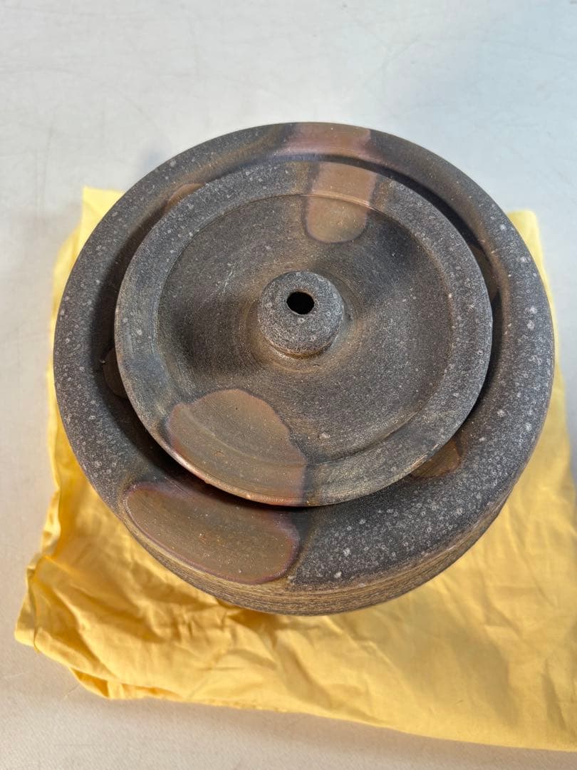 茶道具 備前水指 人間国宝 藤原雄（作）共箱 - メルカリ