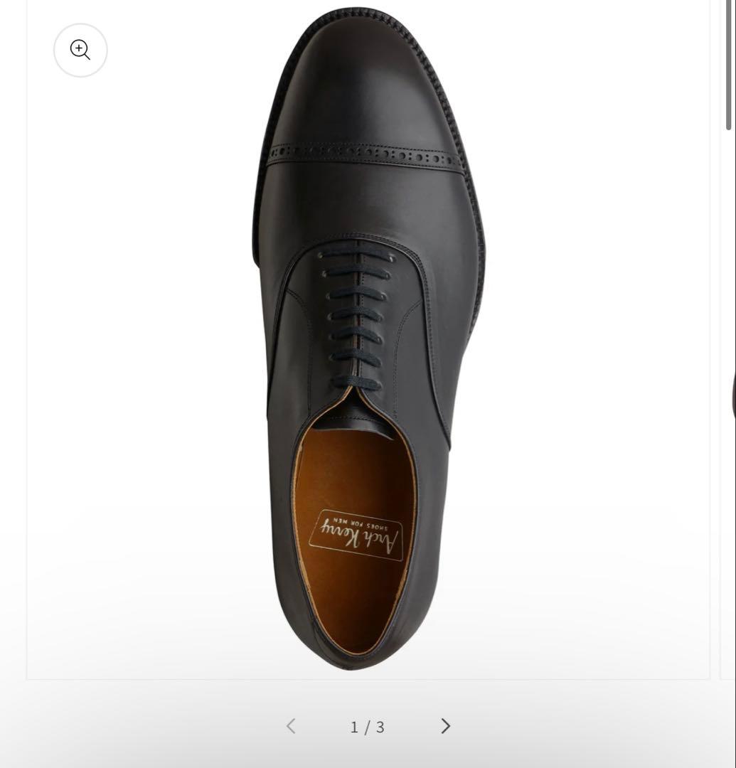 Arch Kerry 黒 レザー ドレスシューズ キャップトゥ 30851 30851 / 7 Eyelet Cap Toe Oxford Black Calf – Arch Kerry