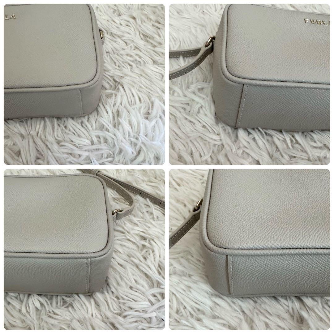 未使用級✨ フルラ 現行 ショルダーバッグ リリー レザー ロゴ 黒