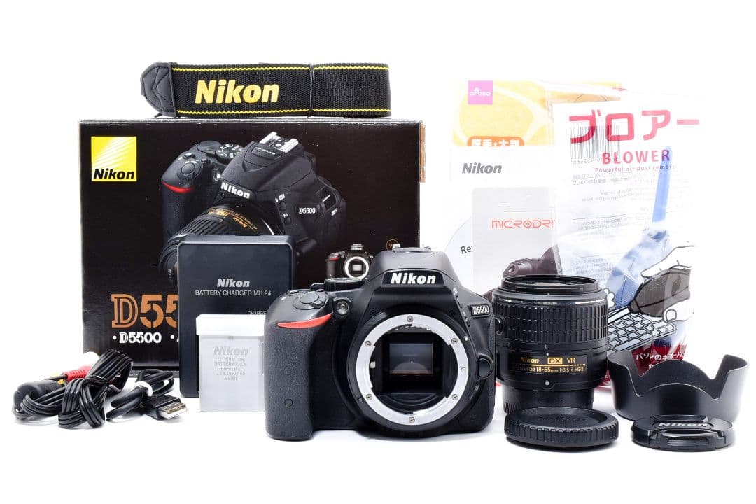 美品 元箱つき✨Nikon D5500✨手ブレ補正 標準ズームレンズ Wi-