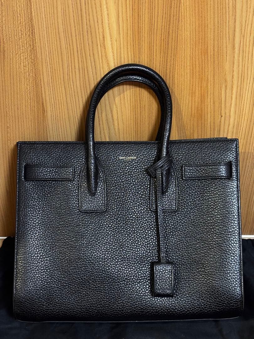 SAINT LAURENT サックドジュール／スモール　ブラック ハンドバッグ サック ド ジュール スモール（グレインレザー） ブラック | Saint