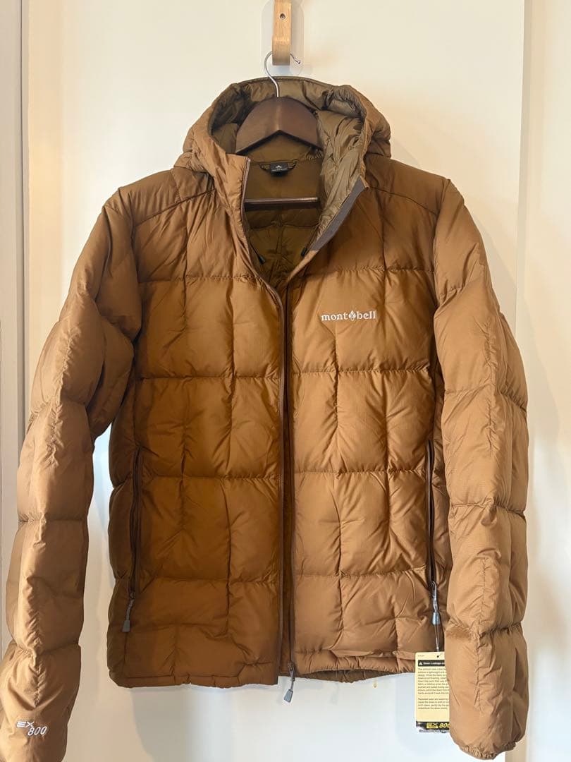 外*び様 モンベル ネージュダウンパーカ XL ブラウン - メルカリ