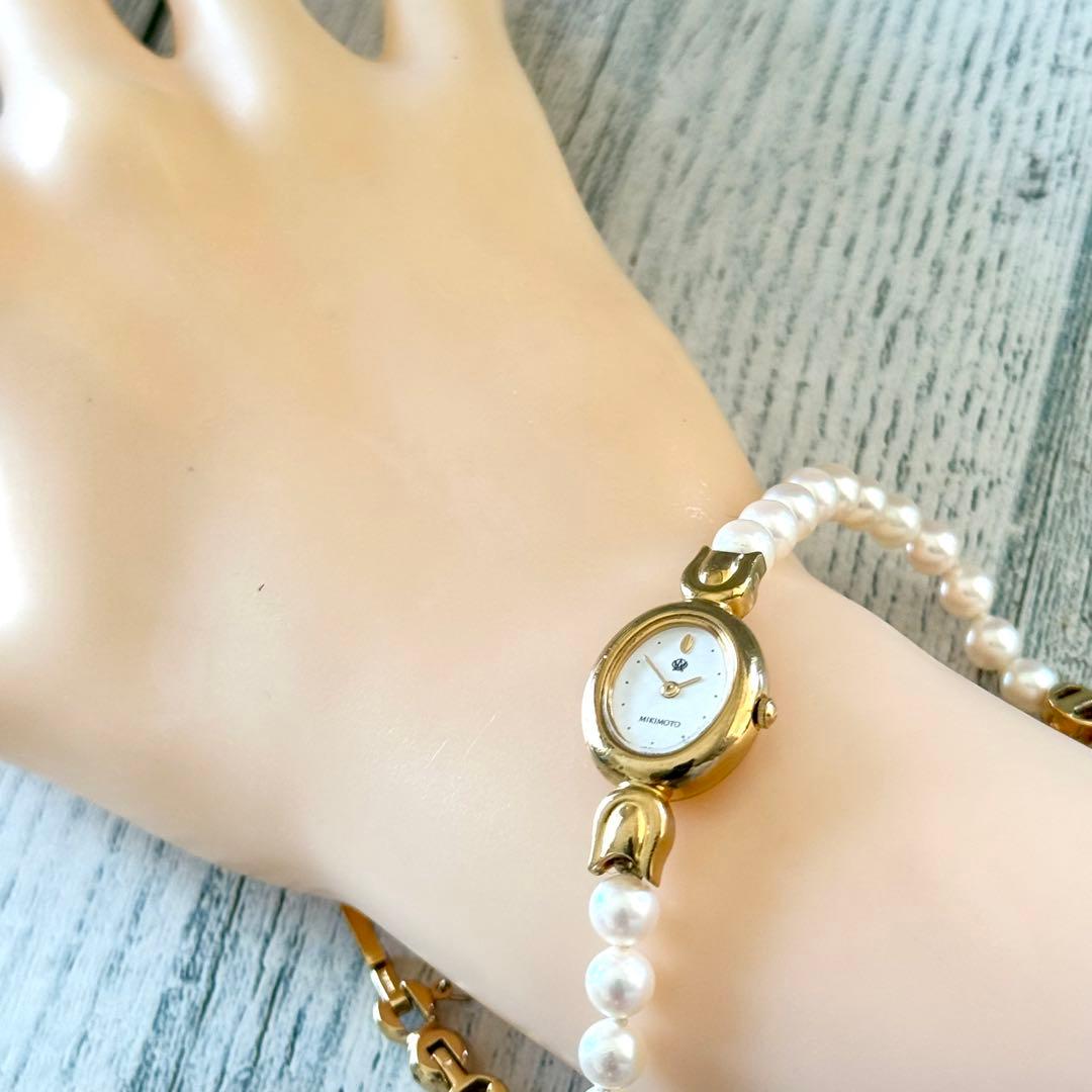 希少】MIKIMOTO ミキモト 腕時計 パール シェル レディース - メルカリ