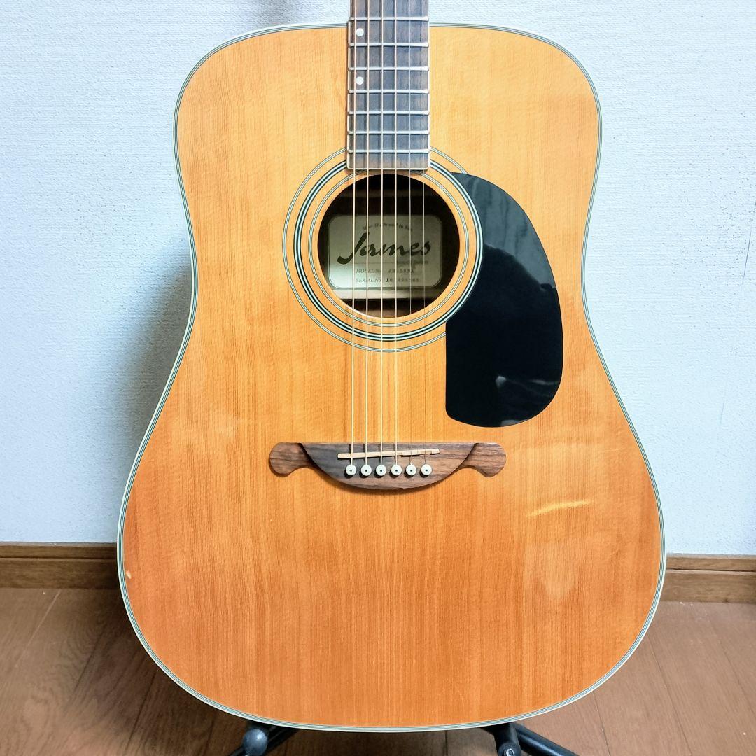 James JD350 NA トップ単板仕様 アコースティックギター 弦は新品