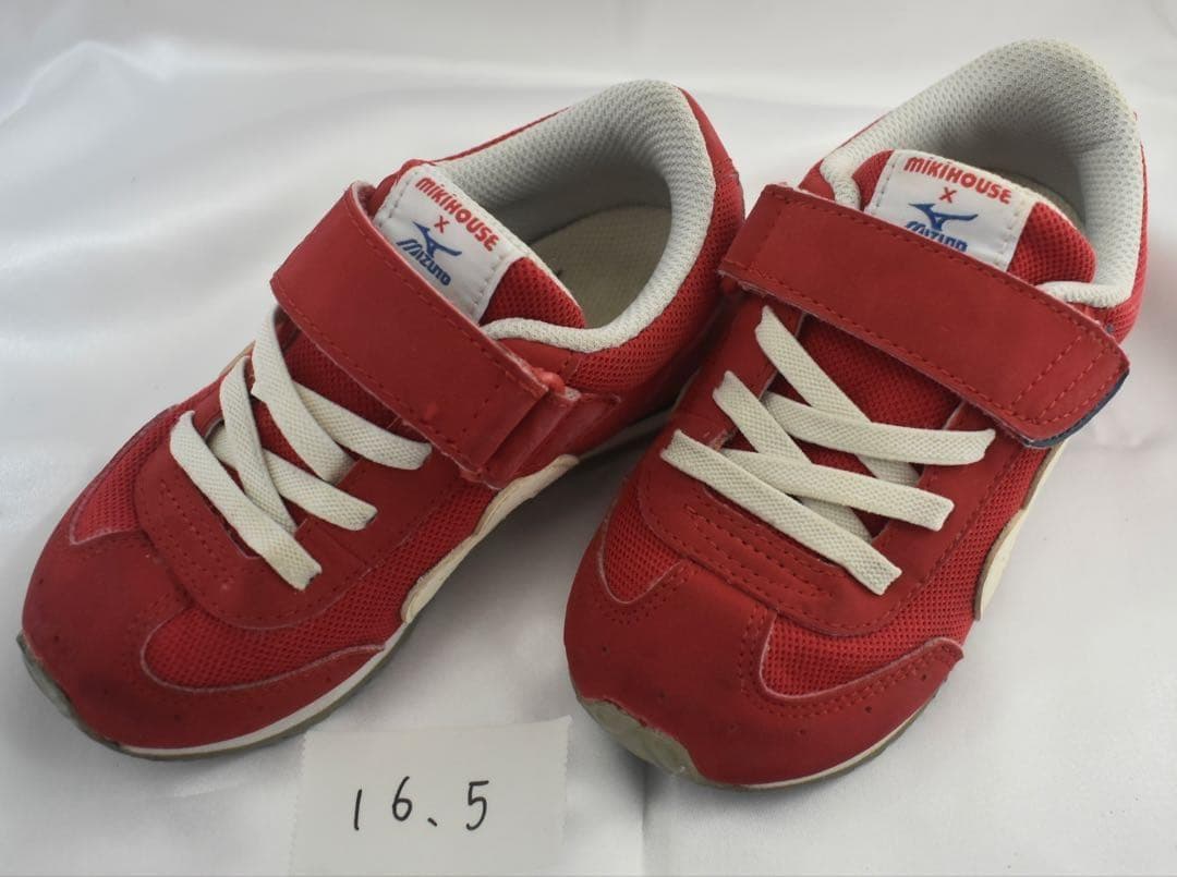 ミキハウス × MIZUNO コラボスニーカー 16.5cm レッド - メルカリ