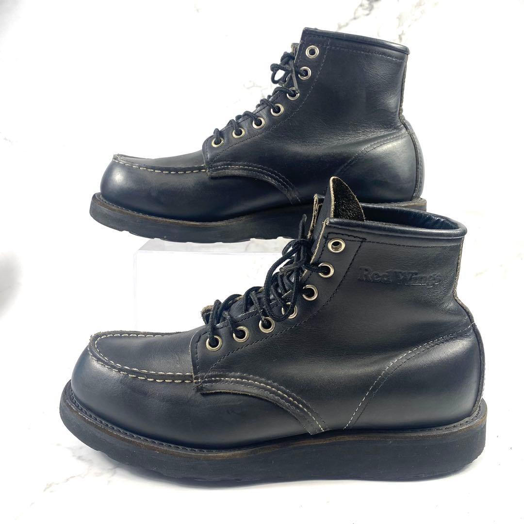 美品 廃盤 】レッドウィング 8137 ブラックアウト モックトゥ 25.5