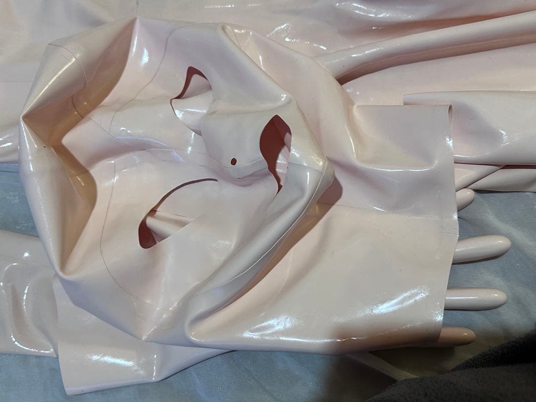 ラバースーツ　ラテックス　肌色　フルセット　kigurumi　キャットスーツ