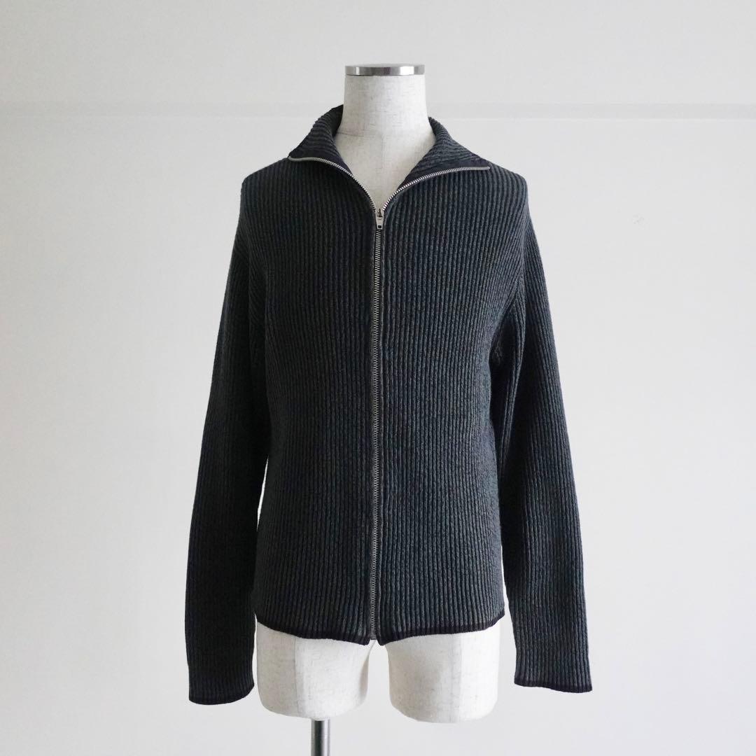 旧タグ】Margaret Howell コットン ドライバーズニット グレー - メルカリ