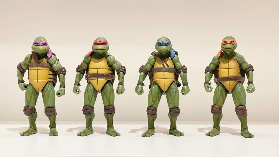 NECA 実写版 ミュータントニンジャタートルズ 1990ムービーver 4体