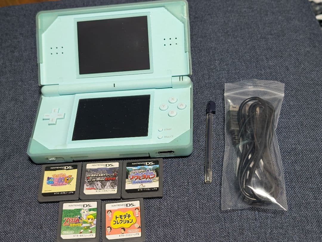 Nintendo DS Lite ライトブルー ソフト5点セット - メルカリ