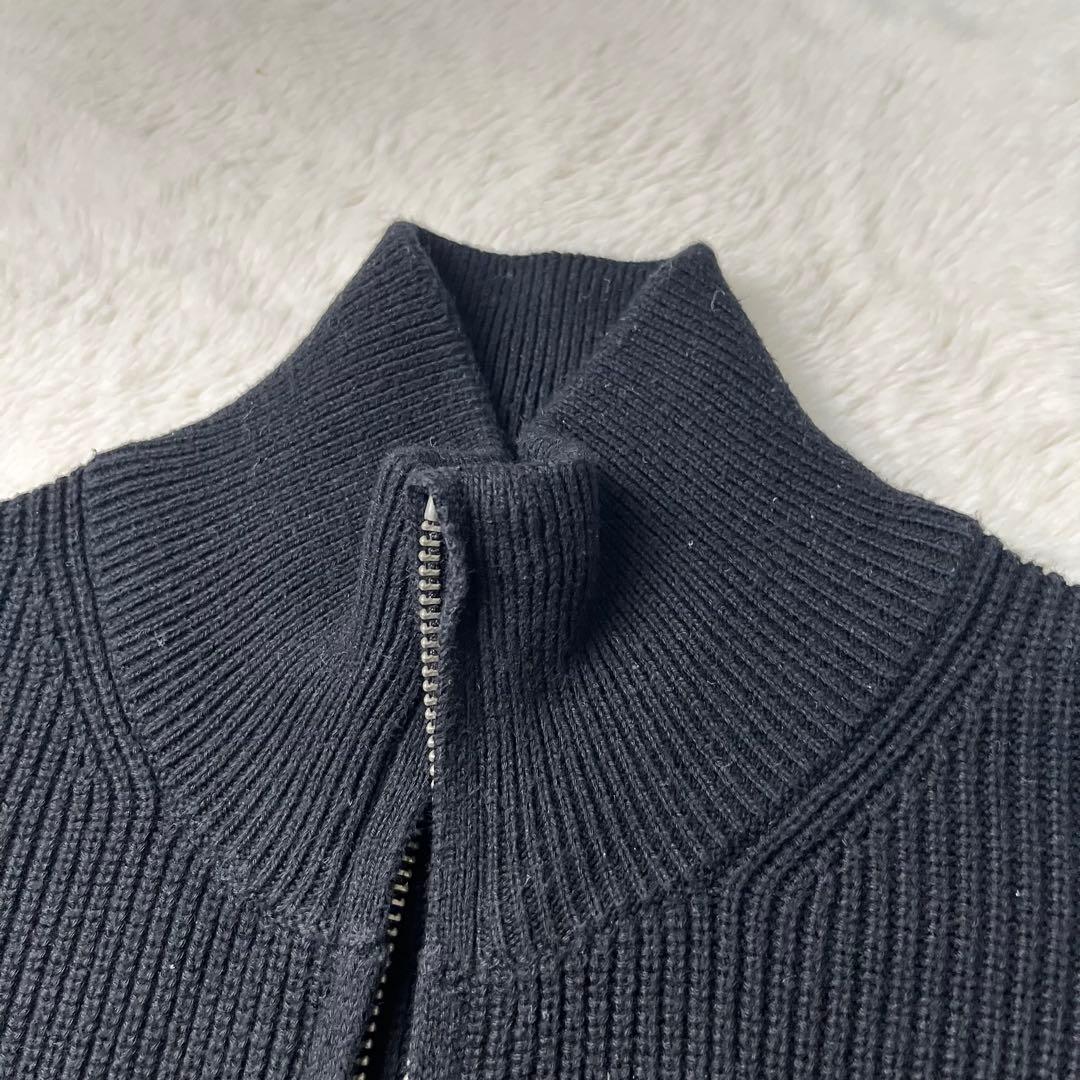 ポロラルフローレン ドライバーズニット ダブルジップ M ブラック