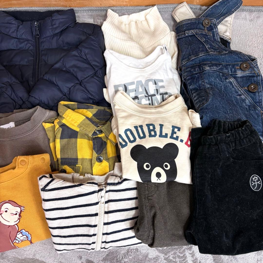 豪華11点】男の子 まとめ売り 80cm ミキハウス ダブルB ジョージ