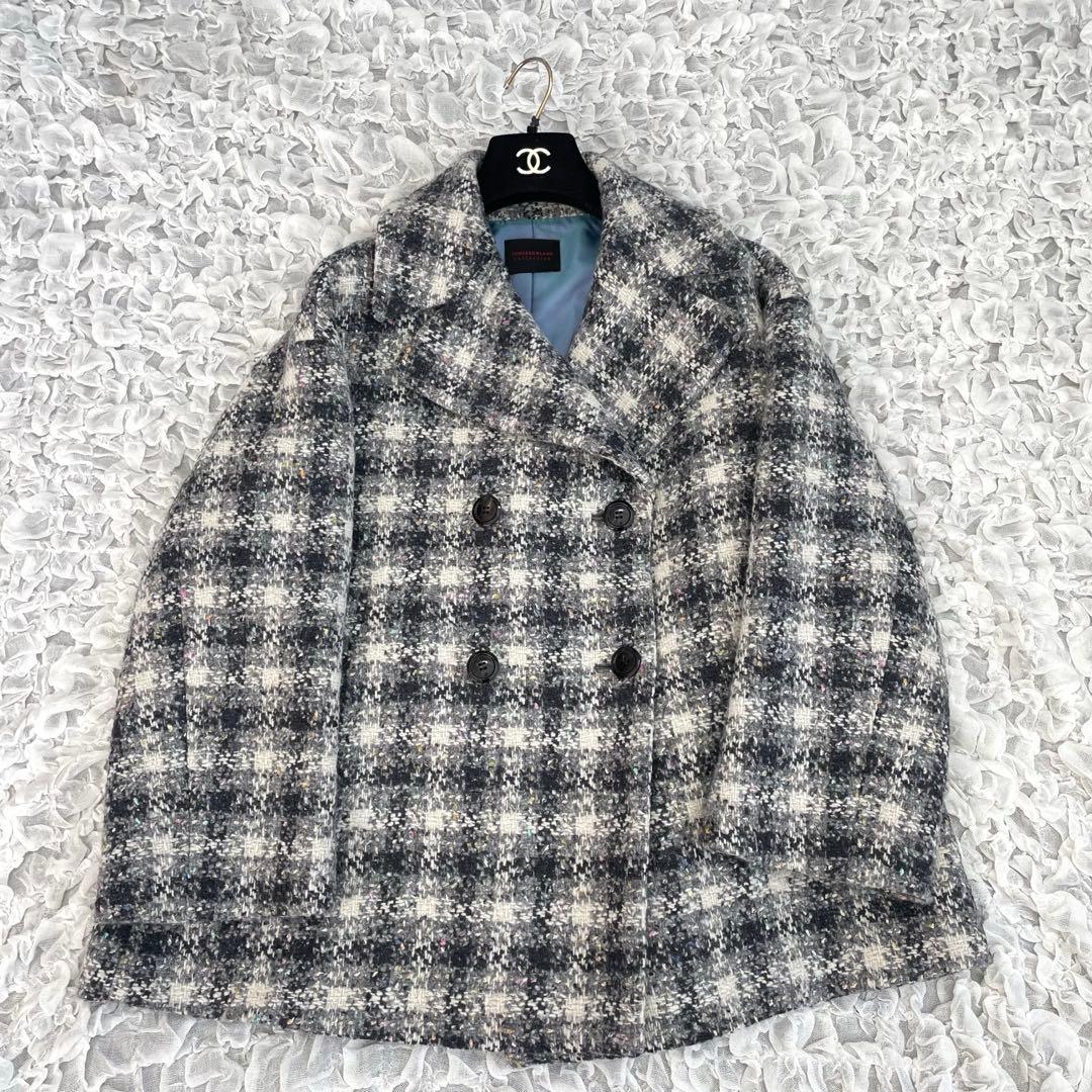 トゥモローランドコレクション ブリエネップツイードハーフコート 定価