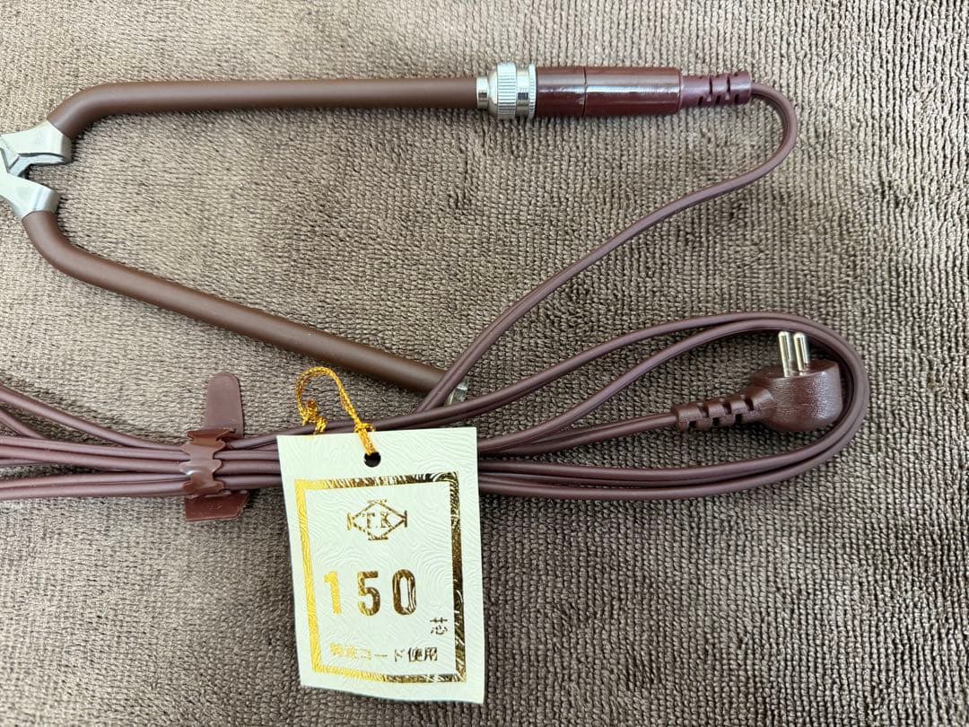 【希少】理容 ニチリ テンション ヘア アイロン 丸アイロン 2.8mm