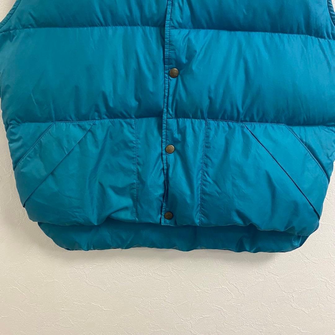 激レア　80s L.L.Bean ダウンベスト　ティファニーブルー　M~L相当