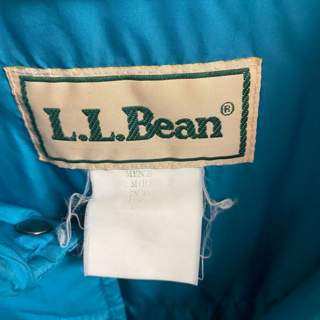 激レア　80s L.L.Bean ダウンベスト　ティファニーブルー　M~L相当