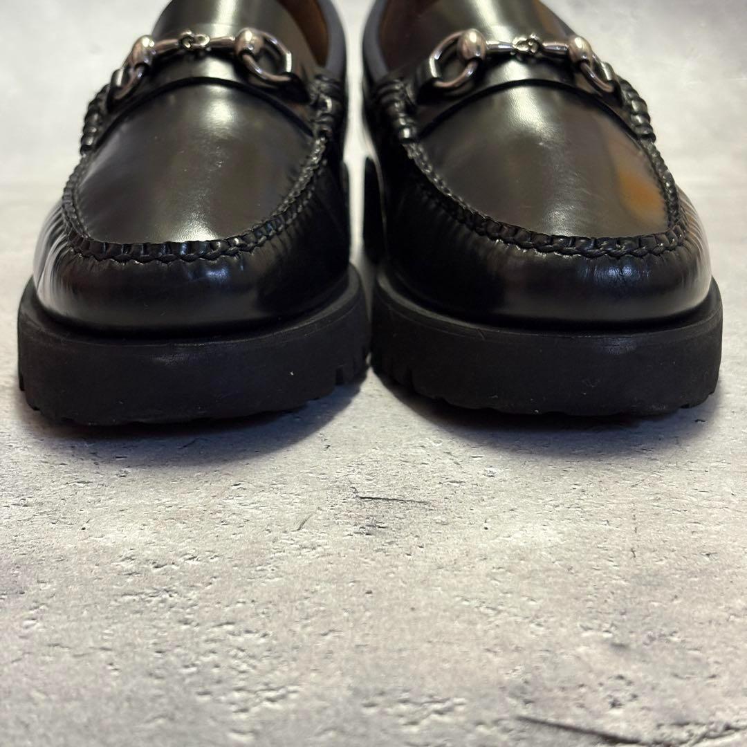 美品　ジーエイチバス　G.H.Bass (37) 革靴　ビットローファー　レザー