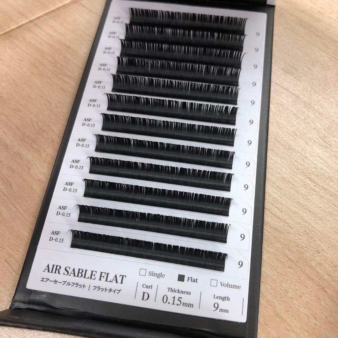 エアーセーブル　フラット　Dカール　0.15mm 9mm～14mm セット