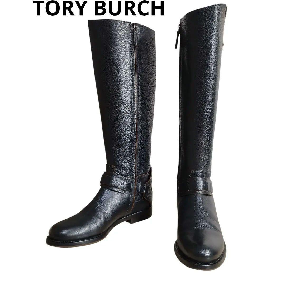 【美品】定価8.3万 トリーバーチ ロングブーツ 黒 レザー ロゴ 23cm 楽天市場】トリーバーチ ブーツ トリーバーチ 靴 ジョッキーブーツ